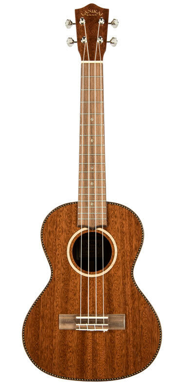 Lanikai All Solid Mahogany Tenor Ukulele with Natural Satin Finish and Foam Case