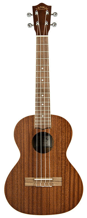 Lanikai Mahogany Series Tenor Ukulele with Padded Gig Bag, Natural Satin Finish