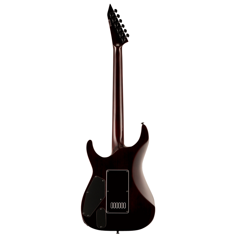 LTD MH-1000 EverTune Dark Brown Sunburst Electric Guitar — view 2