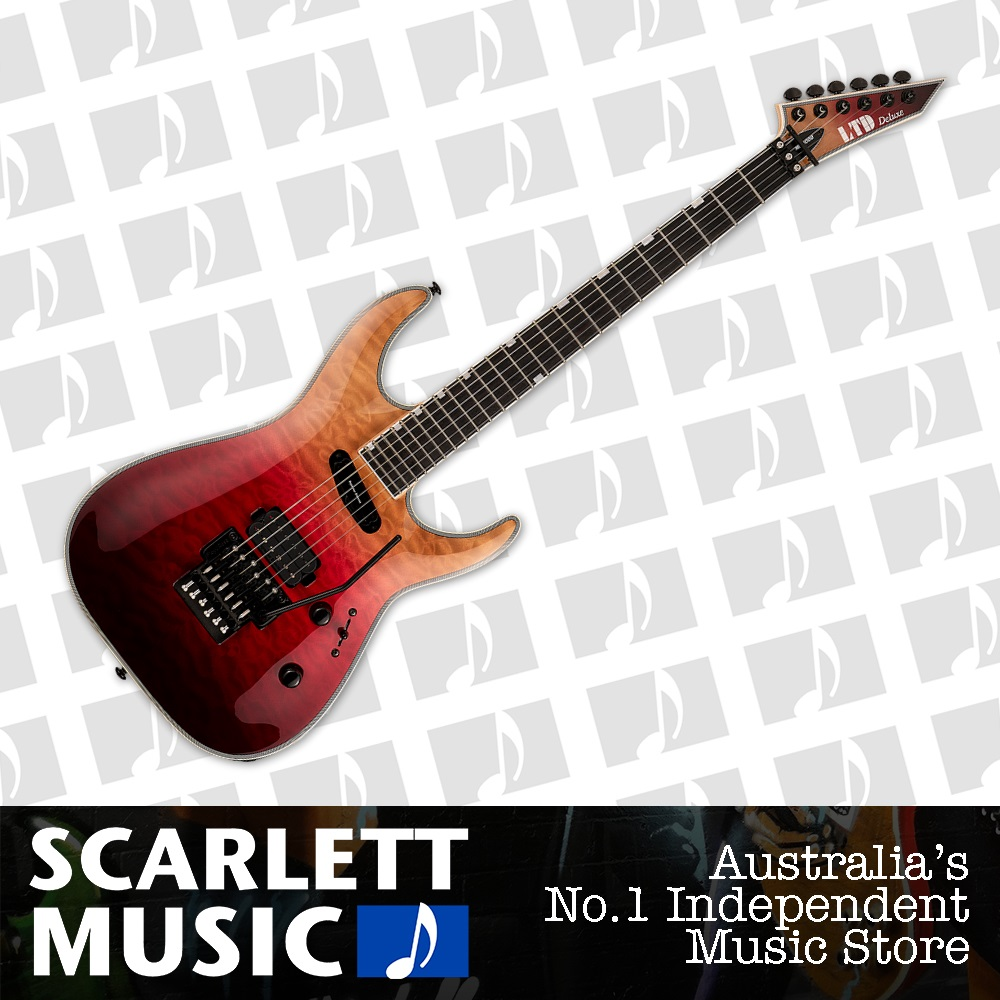 ESP LTD MH-1000HS Black Cherry Fade Electric Guitar — view 3
