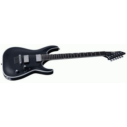 ESP LTD MH-1000NT Bold Binding Black Satin Electric Guitar — view 3