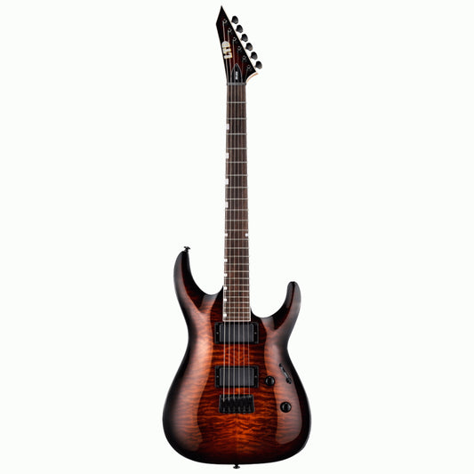 ESP LTD MH-200QM HT Dark Brown Sunburst Guitar