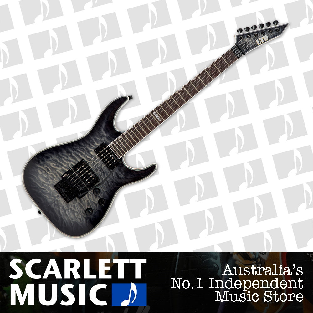 ESP LTD MH-230QM Electric Guitar FR See Thru Black Sunburst — view 2