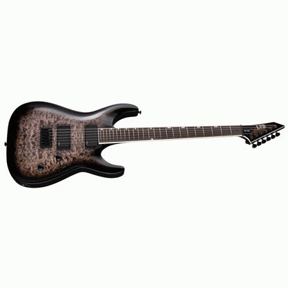 ESP LTD MH-400HT QM See Thru Black Sunburst Electric Guitar — view 3