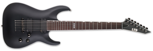 ESP LTD MH-417 7 String Black Satin Electric Guitar