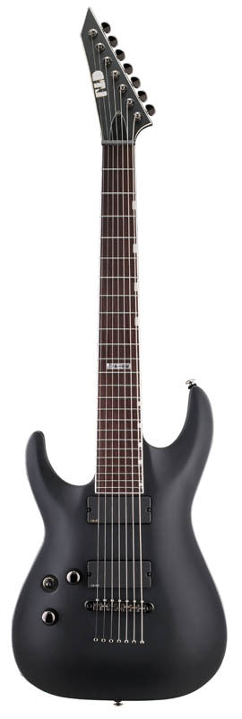 ESP-LTD MH-417 7 String Black Satin Left Handed