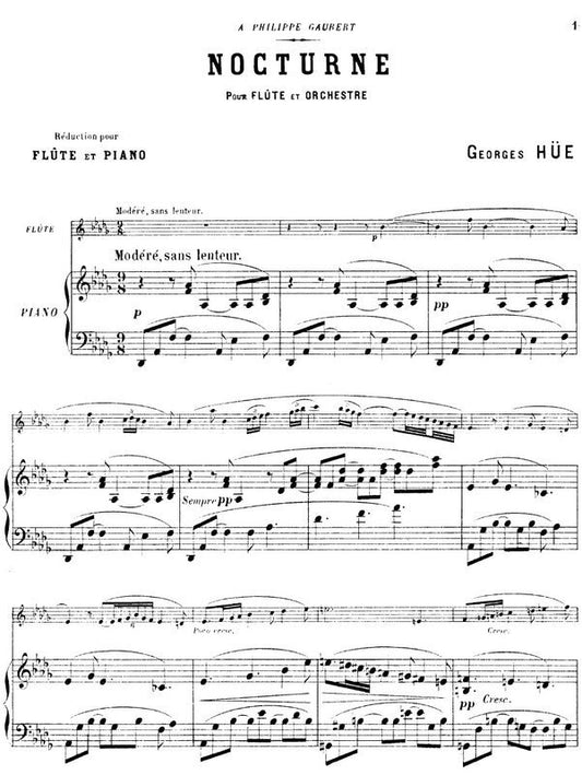 Hue - Nocturne Et Gigue Flute/Piano (Softcover Book)