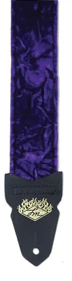 Lm Products 2-Inch Crushed Velvet Guitar Strap - Purple