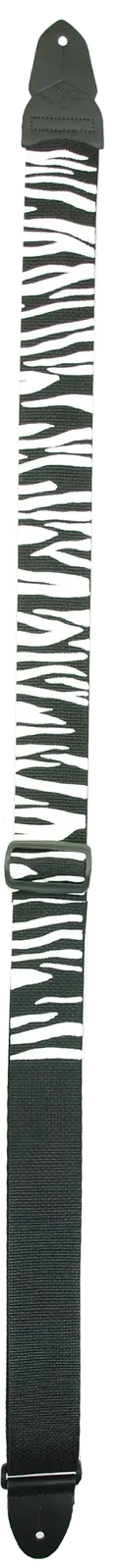 Lm Products 2 Inch Guitar Strap Black/White Zebra Design