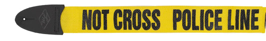 Lm Products 2 Inch Guitar Strap - Police Line Do Not Cross Design (Model LMP4PL)