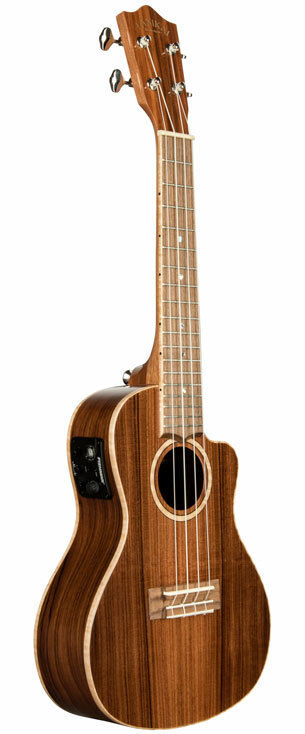 Lanikai Morado Series All Solid Concert AC/EL Ukulele with Fishman Kula Preamp and Tuner, Natural Gloss Finish, Includes Foam Case — view 3