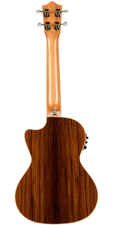 Lanikai Morado Series All Solid Tenor AC/EL Ukulele with Fishman Kula Preamp and Tuner, Natural Gloss Finish, Foam Case — view 2