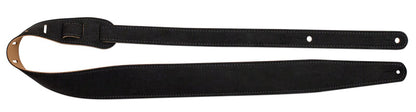 Synthetic Suede Vegan Guitar Strap - Black — view 2