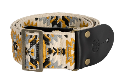LM 2in Azteca Strap with White/Gold Aztec Pattern — view 4