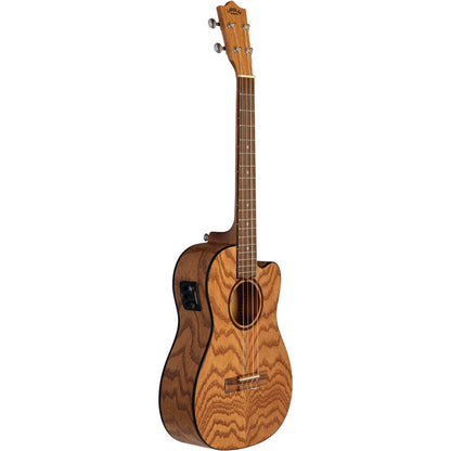 Lanikai Oak Series Baritone AC/EL Ukulele with Fishman Kula Preamp and Tuner, Natural Satin Finish, Includes Padded Gig Bag — view 3