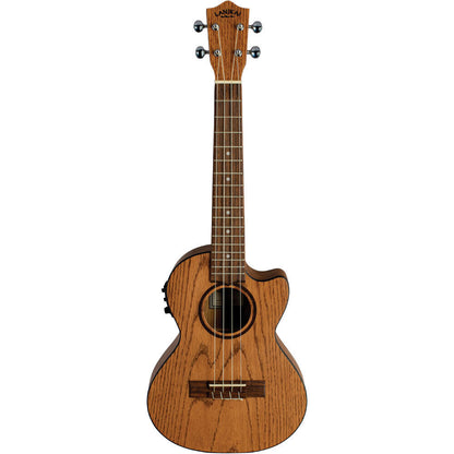 Lanikai Oak Series Tenor Electric Ukulele with Fishman Kula Preamp and Padded Gig Bag