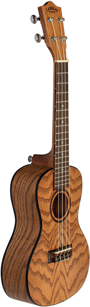 Lanikai Oak Series Concert Ukulele with Natural Satin Finish and Padded Gig Bag — view 3