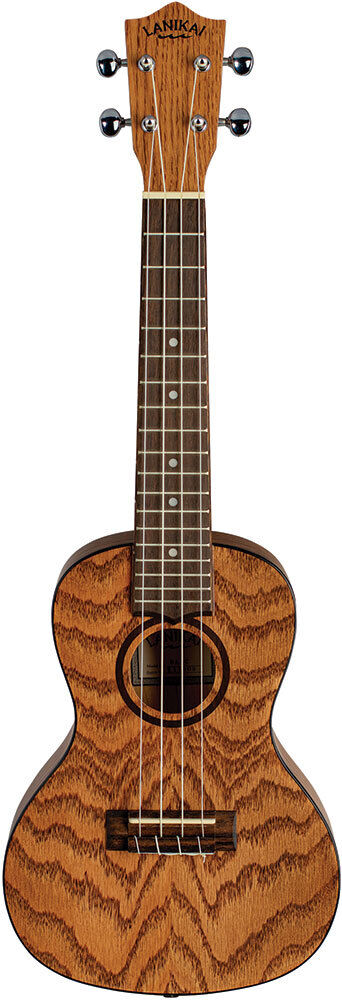 Lanikai Oak Series Concert Ukulele with Natural Satin Finish and Padded Gig Bag