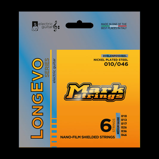 Markbass Longevo Series Nano-Film Shielded Nickel Plated Steel 10/46 Electric Guitar Set