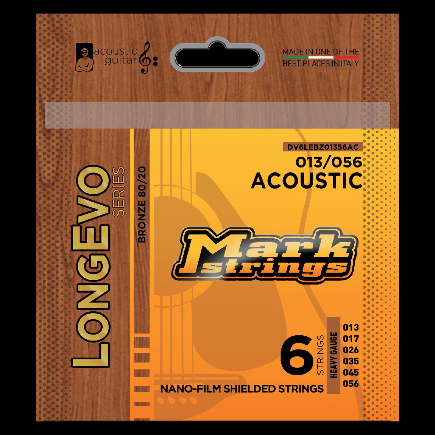 Markbass Longevo 80/20 Bronze Nano-Film Shielded 13/56 Acoustic Set