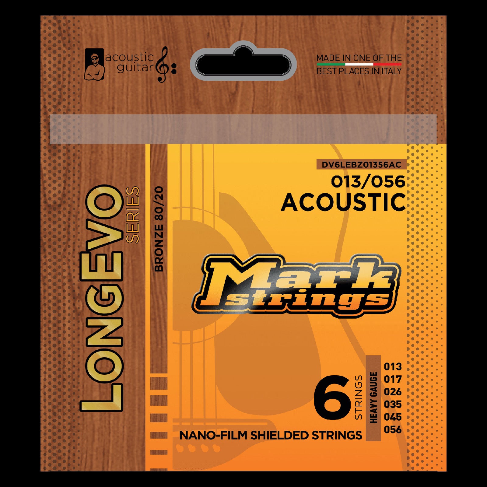 Markbass Longevo 80/20 Bronze Nano-Film Shielded 13/56 Acoustic Set