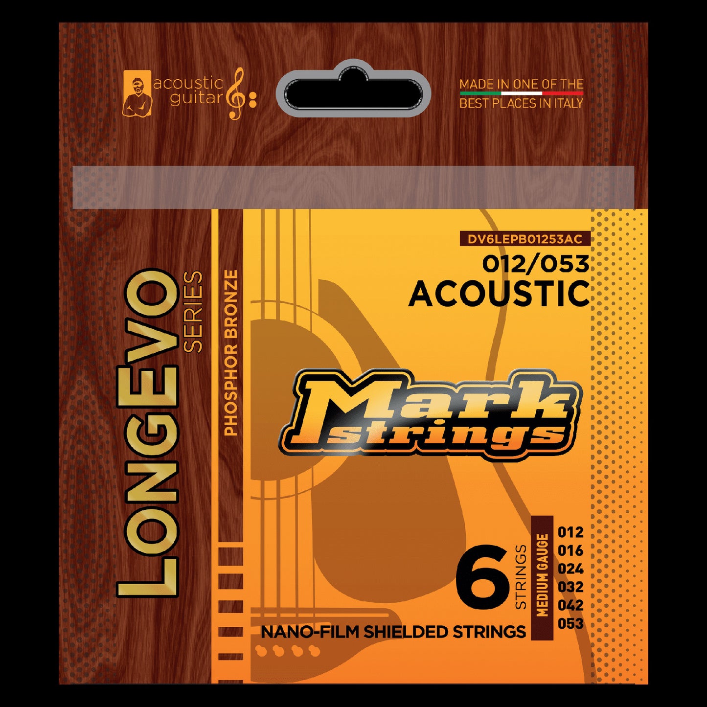 Markbass Longevo Phosphor Bronze Nano-Film Shielded 12/53 Acoustic Set