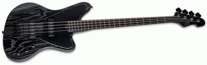 ESP LTD Orion-4 String Bass Black Sandblasted Finish with Nordstrand Pickups — view 4