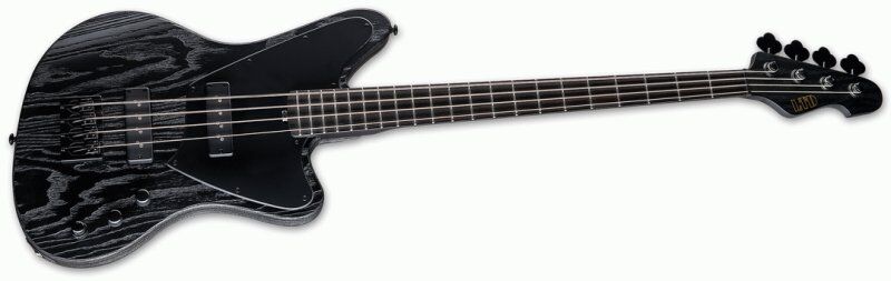 ESP LTD Orion-4 String Bass Black Sandblasted Finish with Nordstrand Pickups — view 3