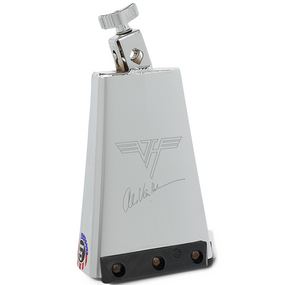 Latin Percussion Alex Van Halen Signature Cowbell with Mounting Eye-Bolt, 8-Inch, Chrome-Plated, Embossed with Signature and Logo — view 6