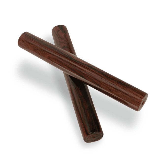 LP Grenadilla Wood Clave - 8" L x 1.25" W, Kiln-Dried Exotic Hardwood, Ideal for Studio & Live Music, Essential for Latin Rhythms — view 2