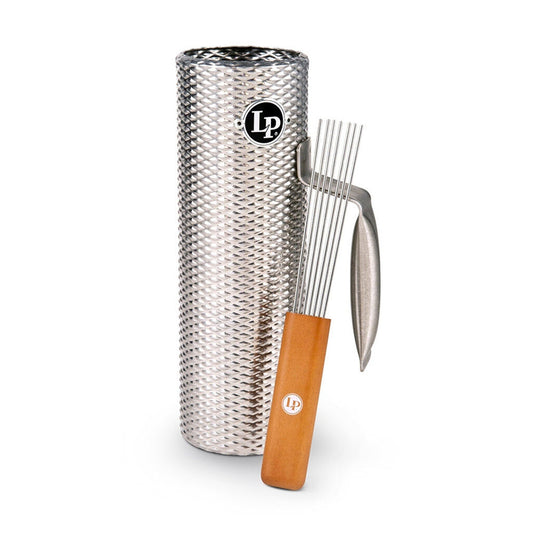 LP Mini Merengue Guiro with Stainless Steel Body and Pro Scraper