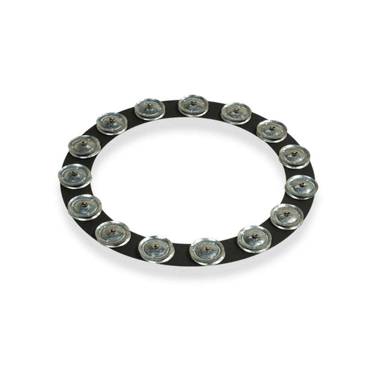 LP 14" Tambo-Ring - Black Sand with Galvanised Steel Jingles