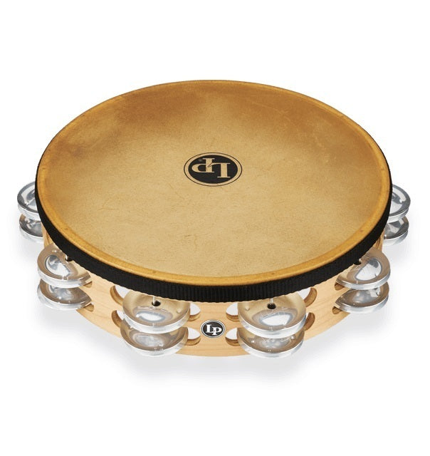 LP Pro 10" Double Row Headed Tambourine - Aluminium