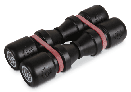 LP DuoShake Soft Shakers - Twin Set with Rubber Bands, 6.5" Black Body — view 3