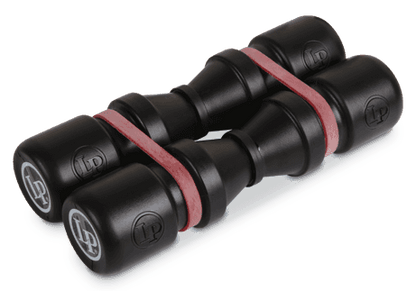 LP DuoShake Soft Shakers - Twin Set with Rubber Bands, 6.5" Black Body — view 3