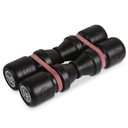 LP DuoShake Soft Shakers - Twin Set with Rubber Bands, 6.5" Black Body — view 2