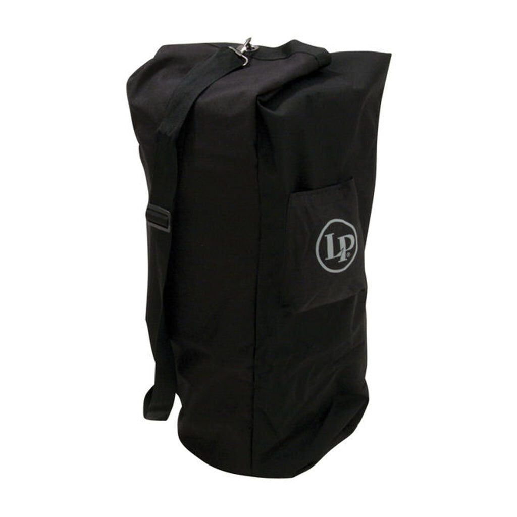 LP Padded Conga Bag Black - High-Strength Nylon, Adjustable Strap, Outer Pocket, 27.5"W x 38"H x 18"D, Fits Most Congas