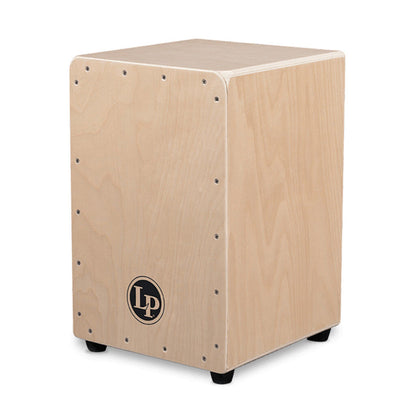 LP Aspire Cajon with DW Snare Wires, Maple Body, Para Wood Soundboard, Textured Seating Surface, Rounded Corners, H-19.5" W-11.75" D-12.25"