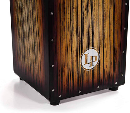 LP Aspire Accent Cajon Sunburst Streak with Maple Body and DW Snare Wires — view 4