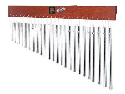 LP Aspire Bar Chimes 24 Bars Single Row Alloy Chimes with Nylon Ties on Hardwood Bar — view 3
