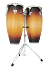 LP Aspire 10" & 11" Havana Conga Set with Double Stand