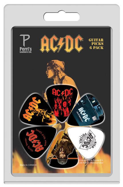 Perris AC/DC Variety 6-Pack Licensed Guitar Picks