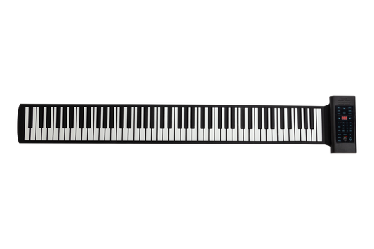 Lorden LPB-88 88-Key Roll-Up Digital Piano with 128 Tones, 128 Rhythms, Recording Function, Built-In Speakers, and Rechargeable Battery