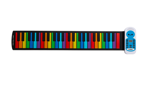 Lorden LPE-49C Portable Roll-Up Keyboard with 49 Keys, 128 Tones, 128 Rhythms, Record Function, USB/Battery Powered