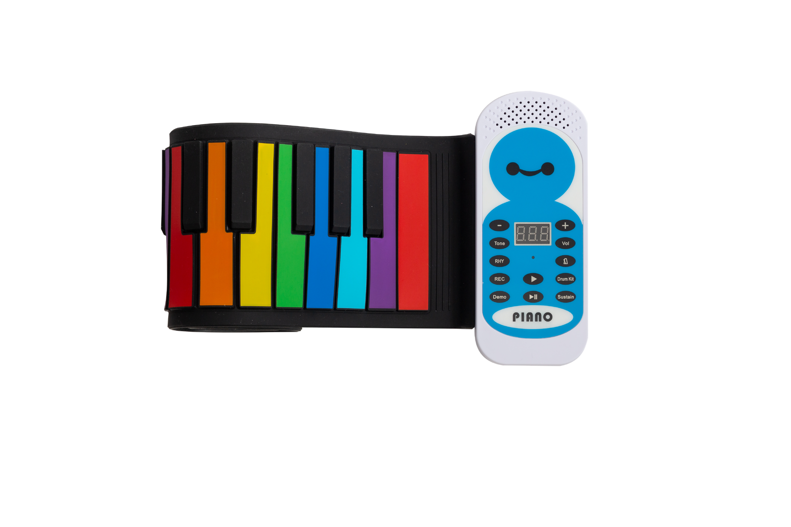 Lorden LPE-49C Portable Roll-Up Keyboard with 49 Keys, 128 Tones, Record Function, USB and Battery Powered — view 3