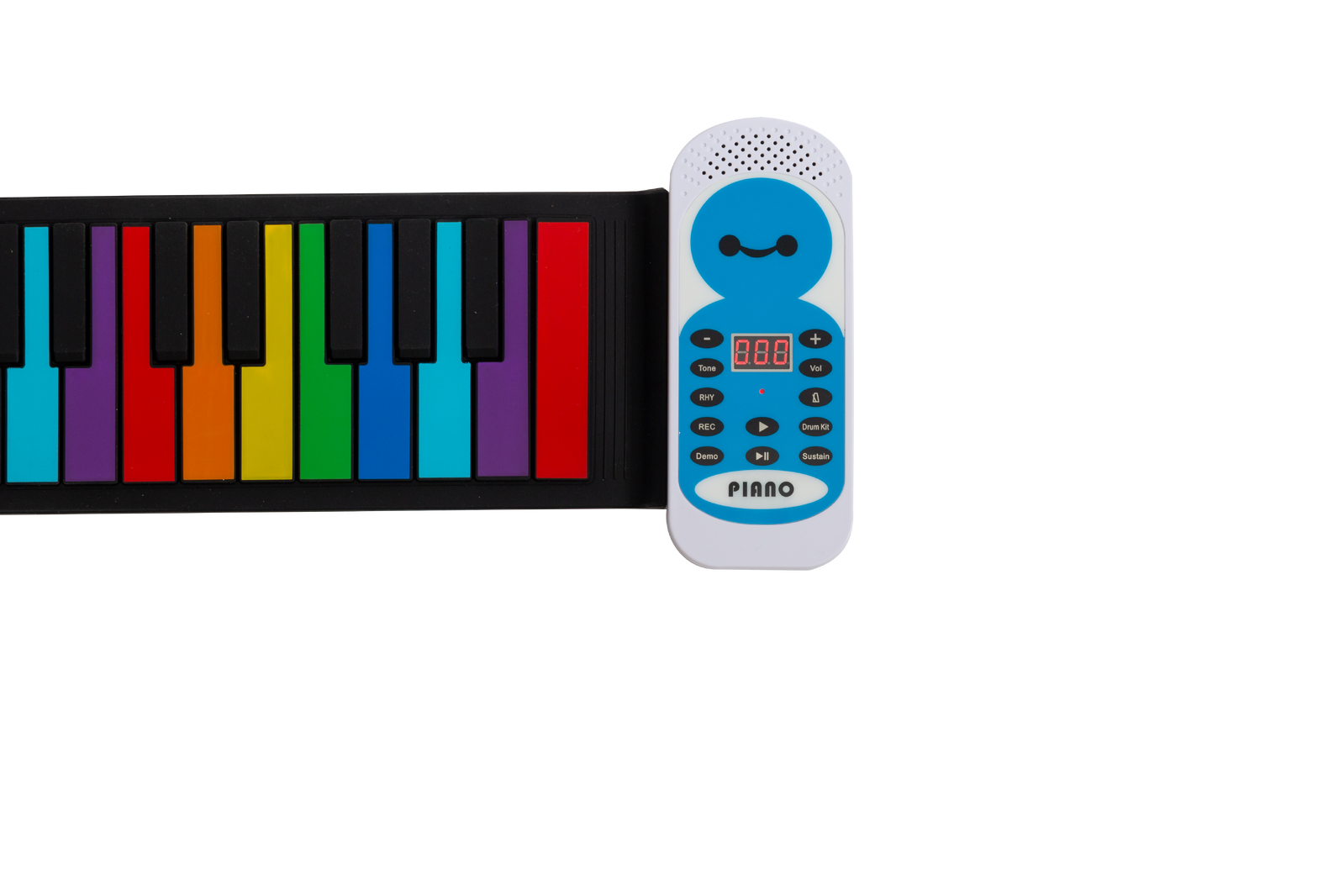 Lorden LPE-49C Portable Roll-Up Keyboard with 49 Keys, 128 Tones, Record Function, USB and Battery Powered — view 2