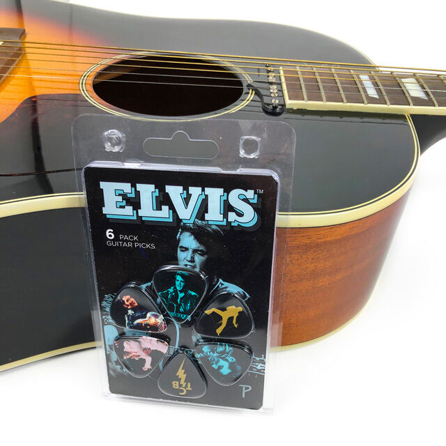 Perris Elvis Presley Licensed Guitar Picks Variety Pack - 6 Celluloid Picks — view 2