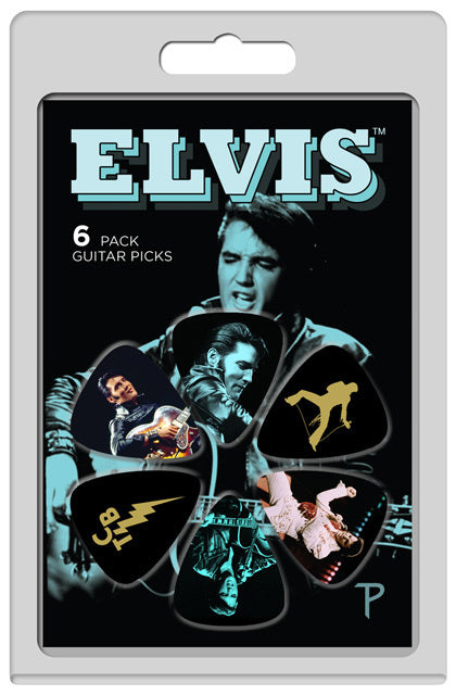 Perris Elvis Presley Licensed Guitar Picks Variety Pack - 6 Celluloid Picks