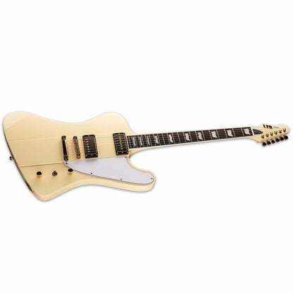 LTD Deluxe Phoenix-1000 Vintage White Guitar with Seymour Duncan Pickups and Mahogany Body — view 3