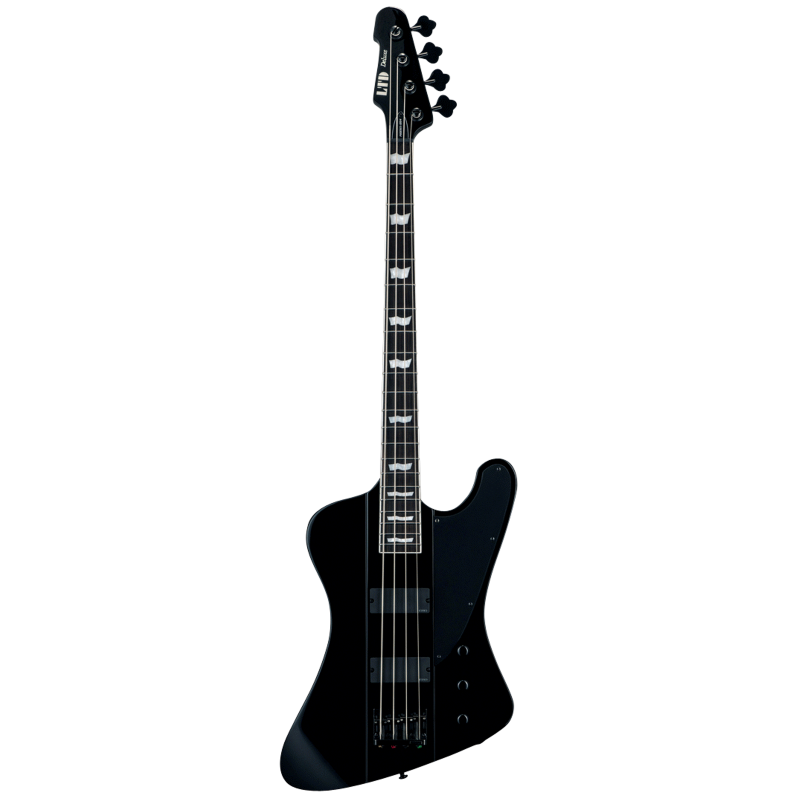 LTD Phoenix 1004 Bass Guitar with Mahogany Body, Macassar Ebony Fingerboard, EMG Pickups, and 34” Scale Neck-Thru-Body Design